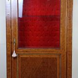 library - Louis XVI style display cabinet, in marquetry / second half of the 20th century