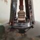 Suspension atelier ancienne en metal noir