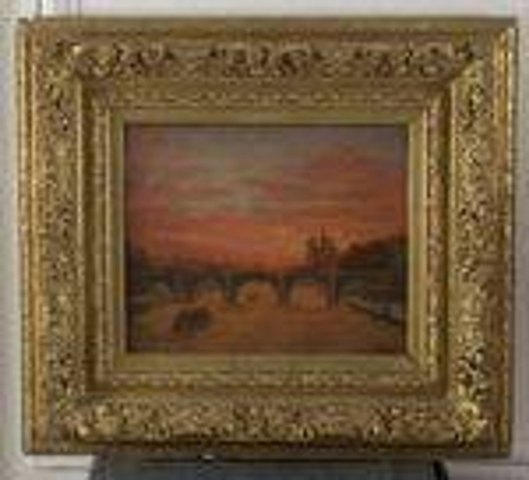 P. Druard: Sunset over Paris and Notre-Dame