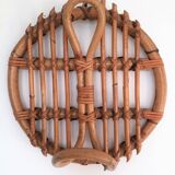Vintage rattan hooks