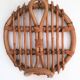 Vintage rattan hooks