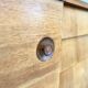 Mid-century teak sideboard, 2 doors 4 drawers — brutalist spirit