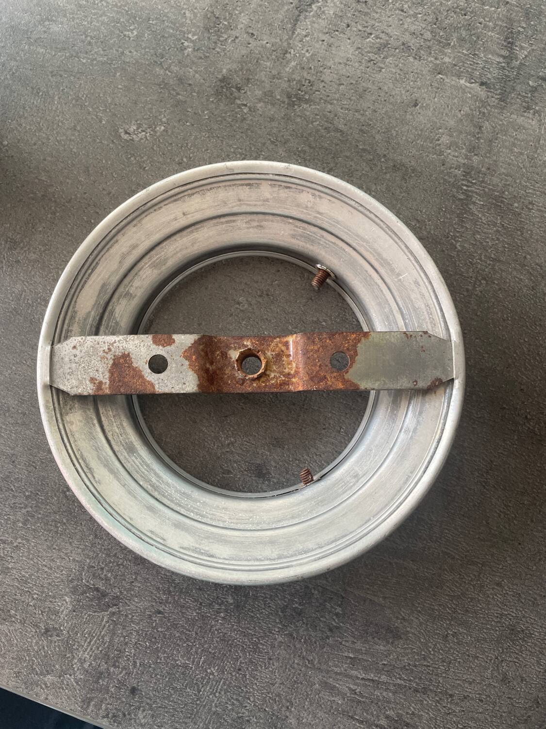 Vintage opaline globe ceiling light