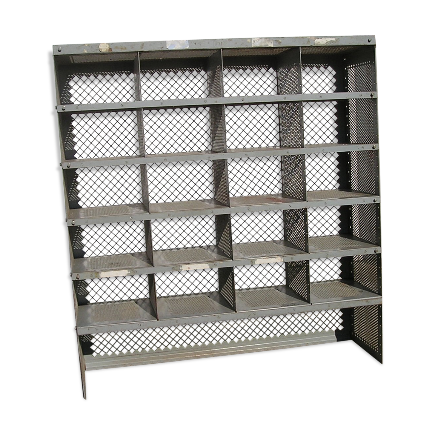 Furniture shelves of postal sorting 1974 to 20 boxes