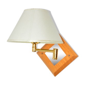 Lampshade wall lamp with a movable arm, France 1970s