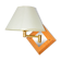 Lampshade wall lamp with a movable arm, France 1970s
