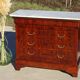 Commode en acajou et marbre blanc époque Restauration