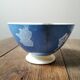 Old opaque blue sarreguemines bowl