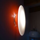 ARTEMIDE 1980 oval design wall light by Patrick Jouin orange/white 1