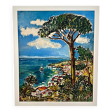 Cote d'Azur, 1970, Oil Painting