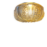 30s flush mount glass ceiling lamp