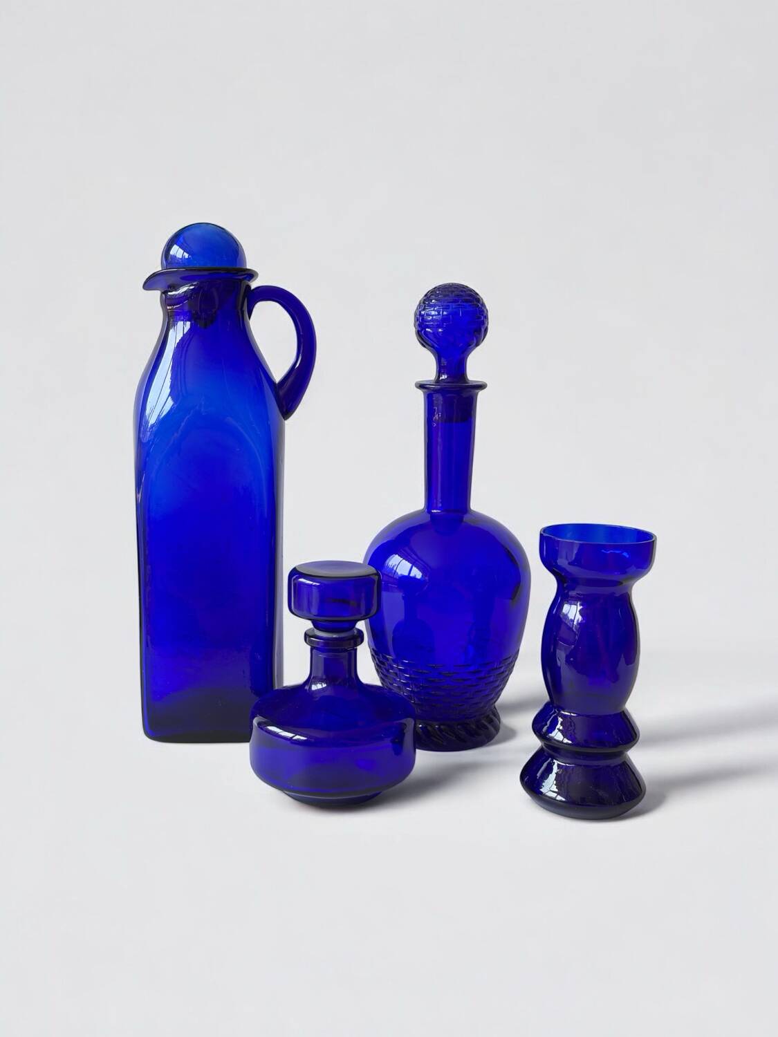 Cobalt blue glassware