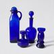 Cobalt blue glassware