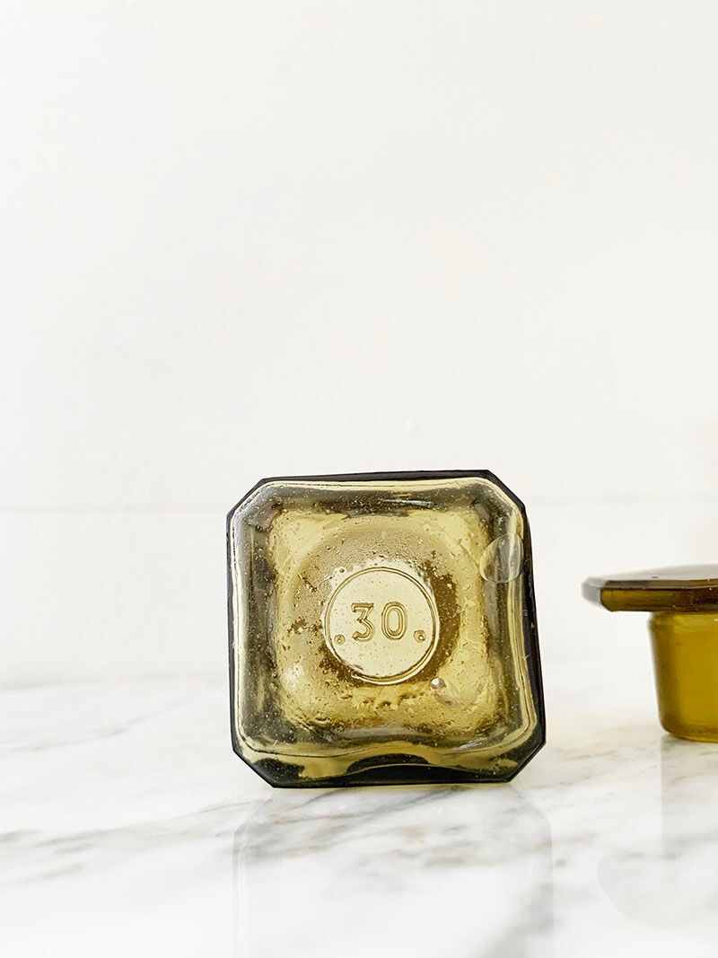 Set of 3 glass vials