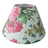 Vintage fabric hydrangea lampshade