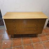 Vintage elm commode from the 1960s.