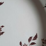 Assiettes plates anciennes dépareillées en faïence terre de fer