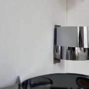 Pair of vintage wall lights, chrome metal, France 1970