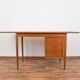 Bureau extensible danois de teck du milieu du siècle, années 1960