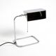 Large original 1980s chrome table lamp by Florian Schulz