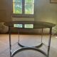 Table verre fumé design vittorio introini
