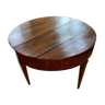 Half-moon wooden table