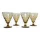 4 verres à vin Art Déco