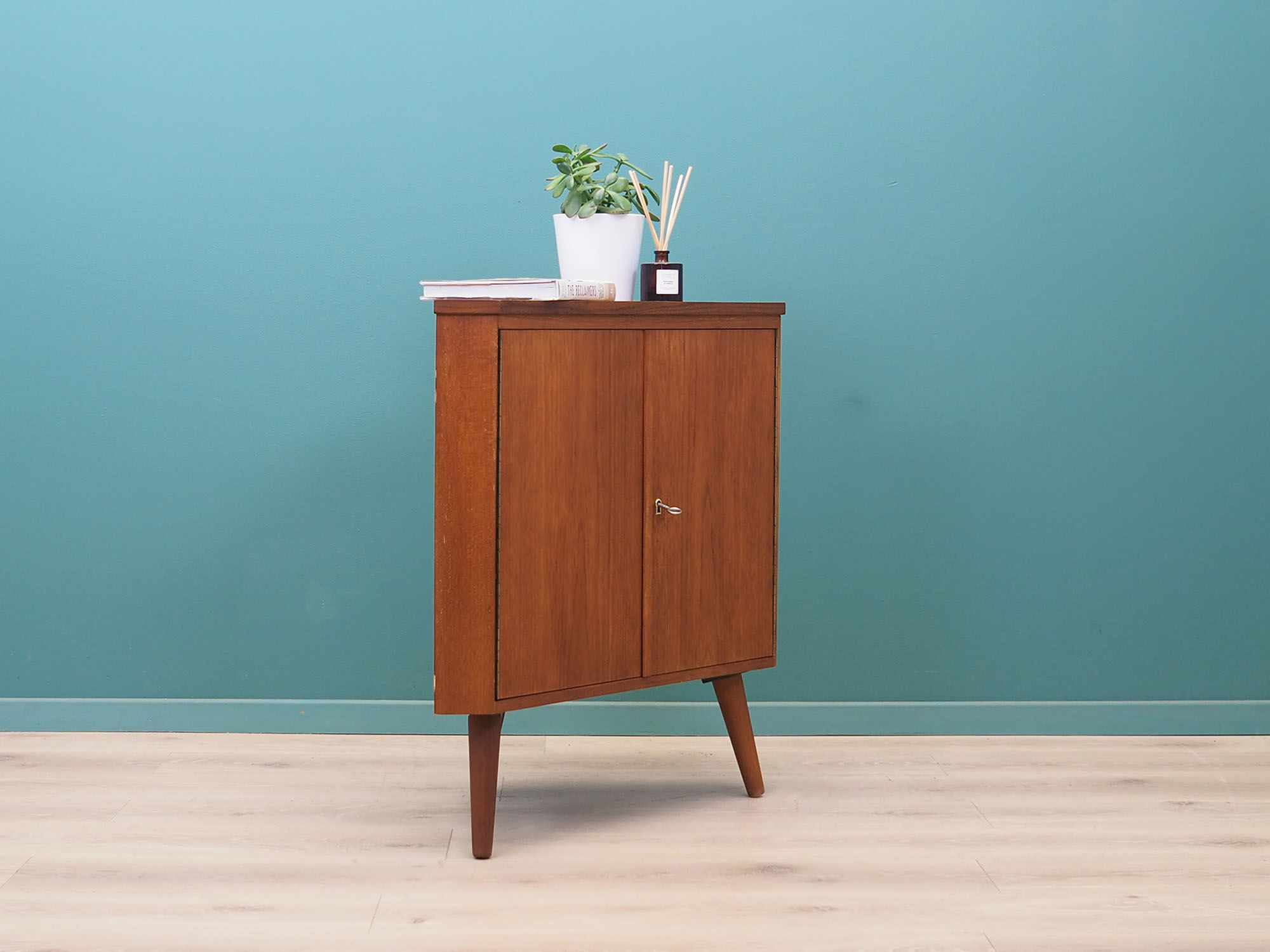 Teak corner buffet, Danish design, 1970s, made in Denmark