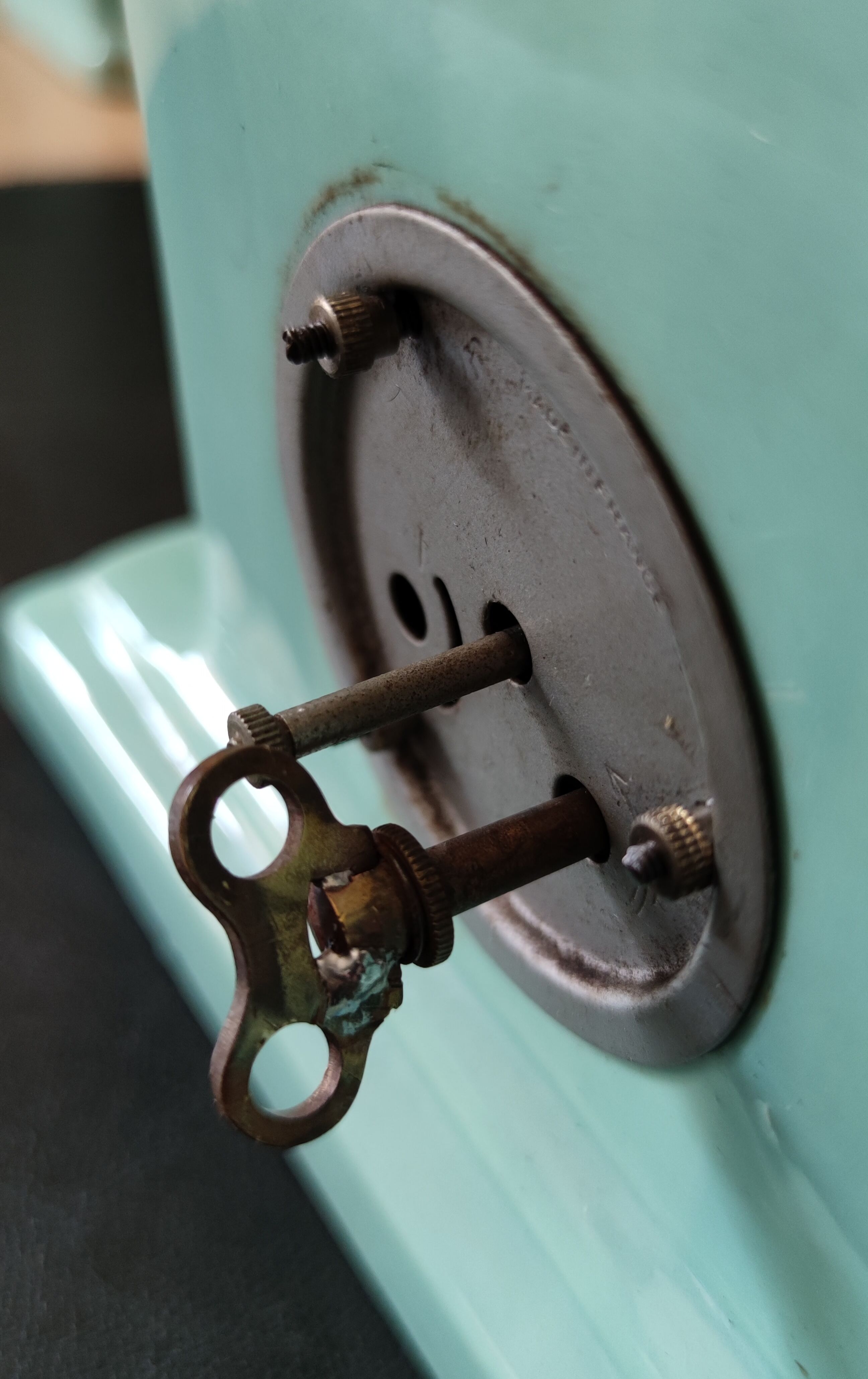 Fireplace clock with matching vases