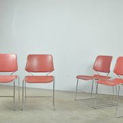 MATRIX Krueger dining chairs designed by Thomas Tolleson, 1970s USA