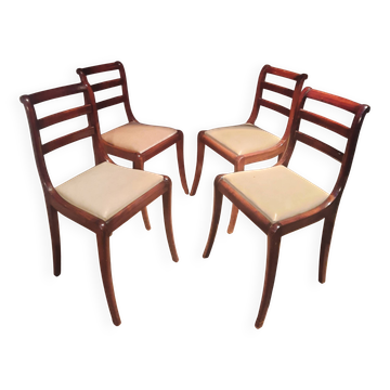 4 chairs with removable seats