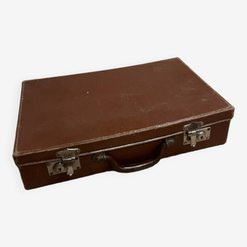 Valise en carton vintage, 1940-50