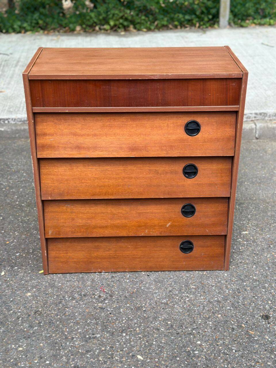 Armoire de rangement à chaussures, commode scandinave en bois, 1970