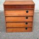 Armoire de rangement à chaussures, commode scandinave en bois, 1970