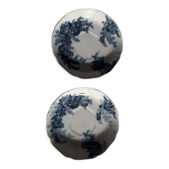 Set of two small Johnson Bros English porcelain plates