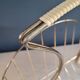 Vintage gold metal magazine rack