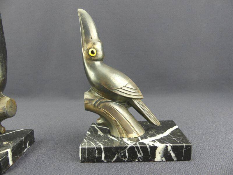 Pair of Art Deco toucan bookends