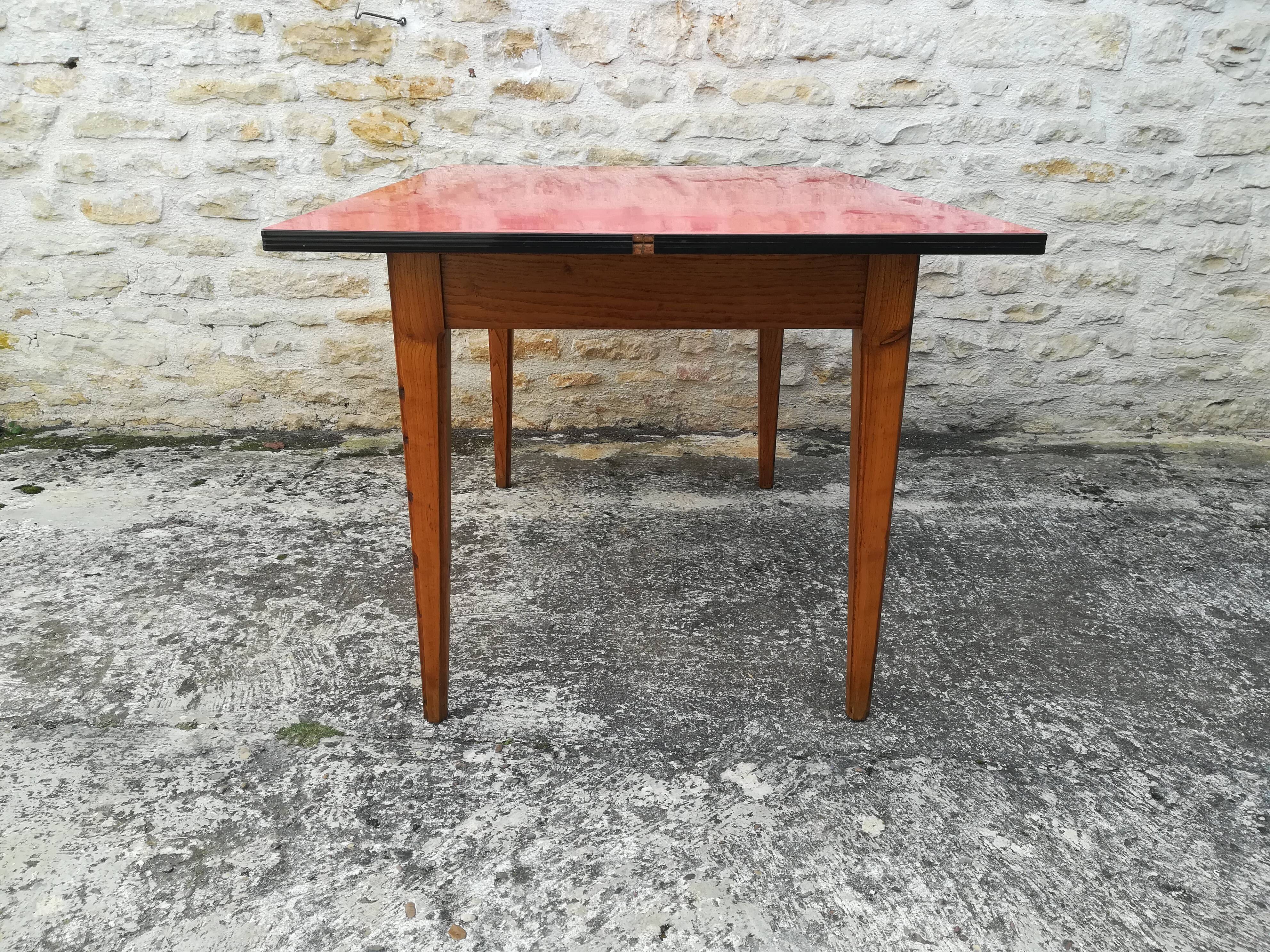 Oak table, formica top