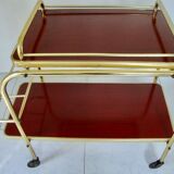 Vintage dessert with serving tray