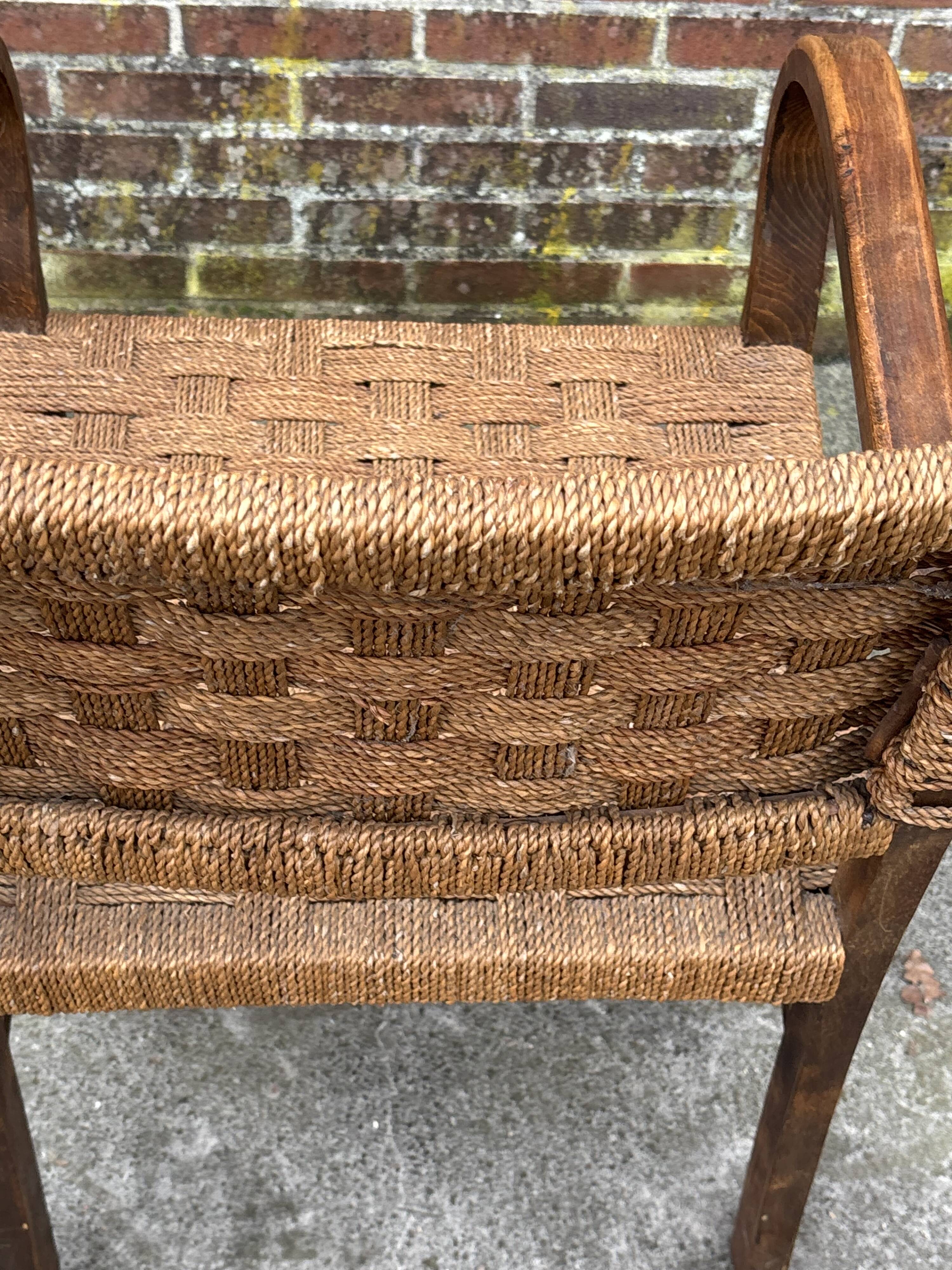 Bauhaus rope chair easy chair Erich Dieckmann style