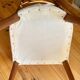 4 scandinavian chairs with seating in buckle fabrics