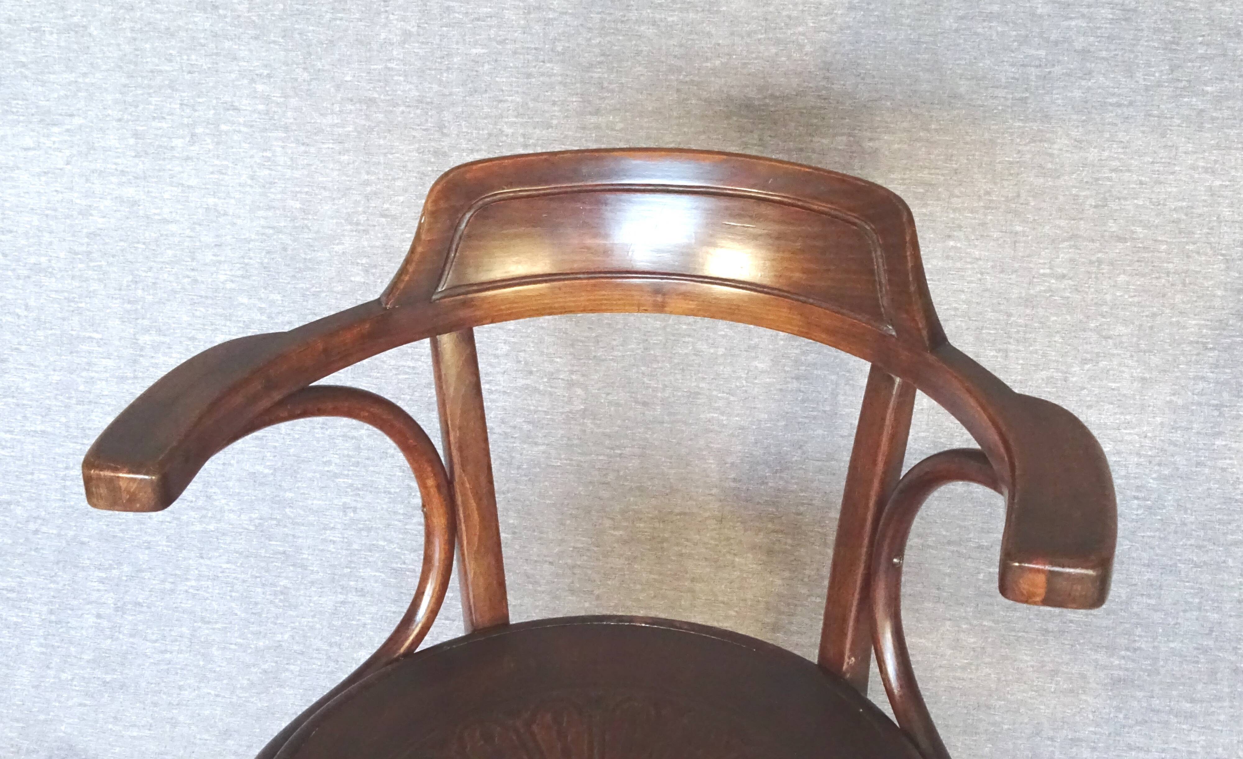 KOHN office armchair N°704/n circa 1905 -bentwood -