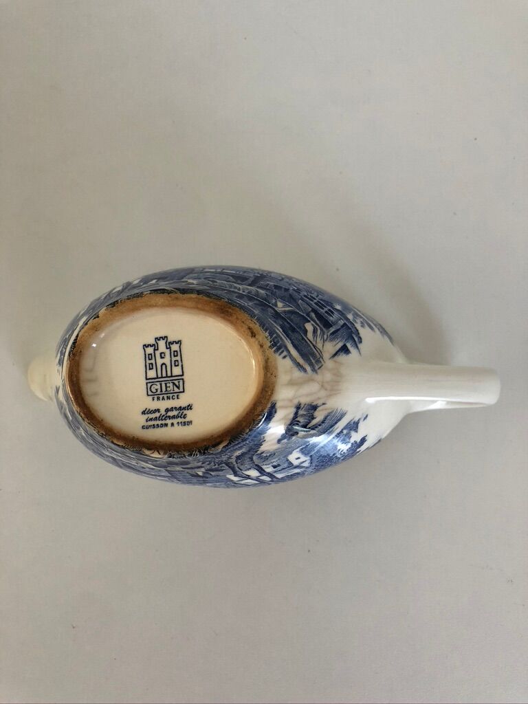 Gien porcelain gravy boat