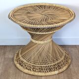 Diabolo rattan coffee table