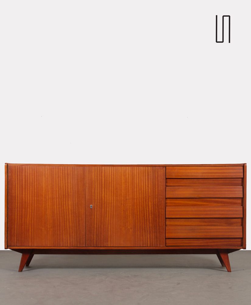 Mahogany enfilade by Jiroutek for Interier Praha, U-460, 1960