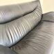 Old 2/3 seater lounge sofa designed by Jan Armgardt for Leolux in black leather