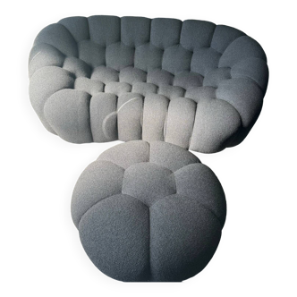 Sofa + roche bobois bubble pouf