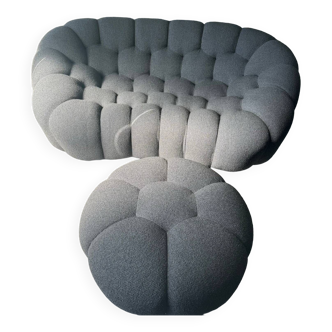 Canapé + pouf bubble roche bobois