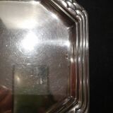 Art Deco silver metal tray with Orbrille house hallmarks