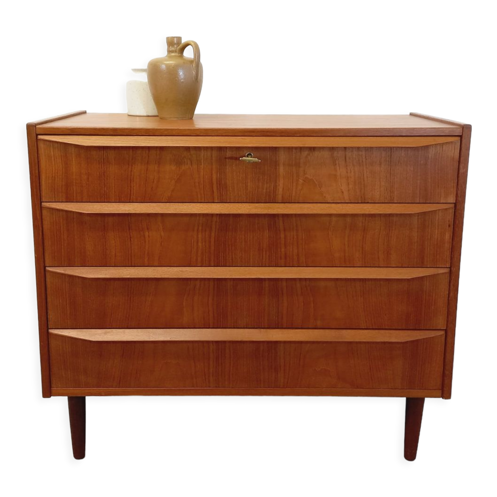 Vintage Scandinavian teak chest of drawers from the 60s